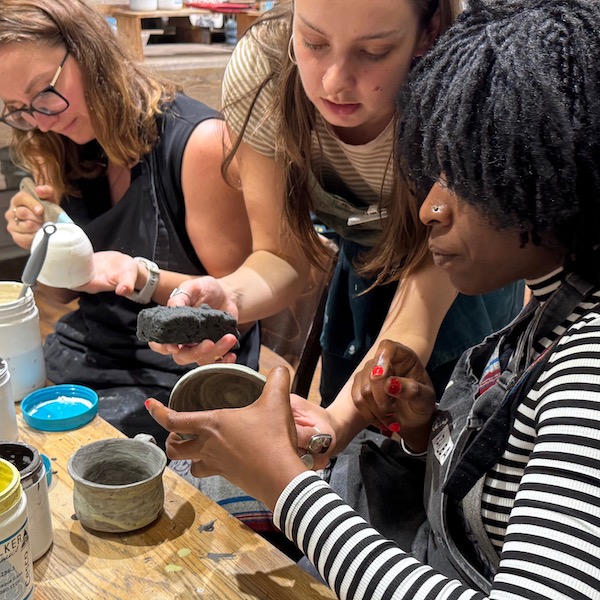 Glazing Class in Progress